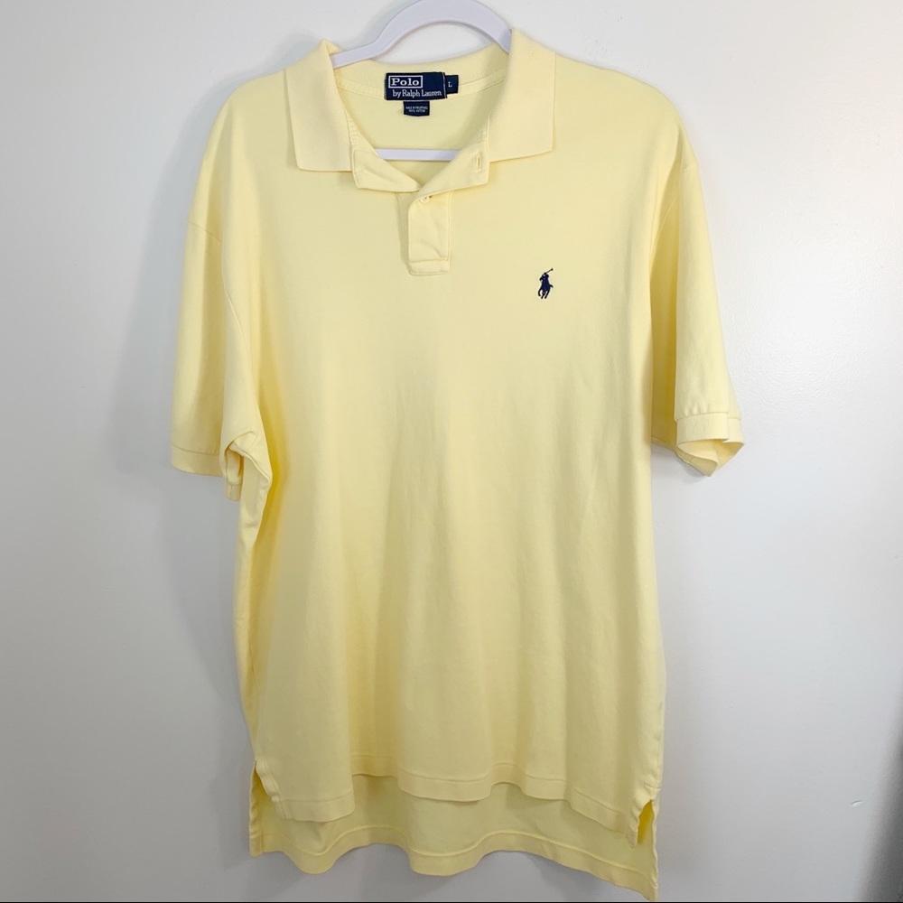 Ralph Lauren Yellow Polo Shirt Size Large